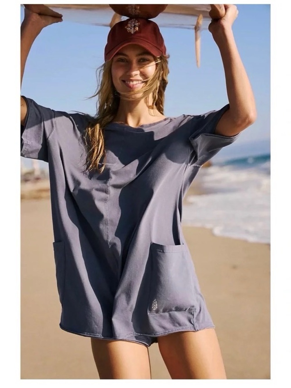 Free People Hot Shot Tee Romper